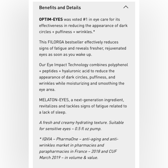 Optim-Eyes 3-in-1 Eye Contour Cream by Filorga Laboratoires - Picture 4 of 10